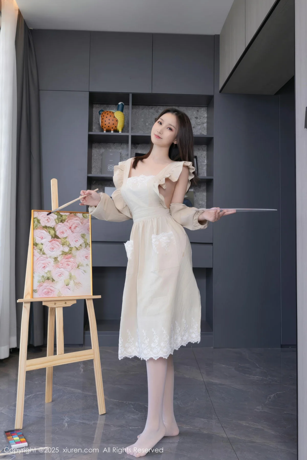 XiuRen 秀人 No.10308 杏子Yada 画家主题拍摄 - 3