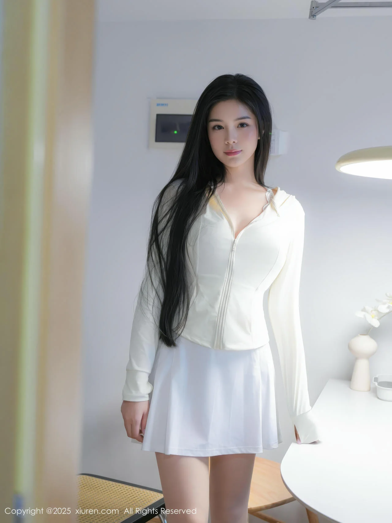 XiuRen 秀人 No.10325 雪糕CiCi 白色情趣内衣 - 5