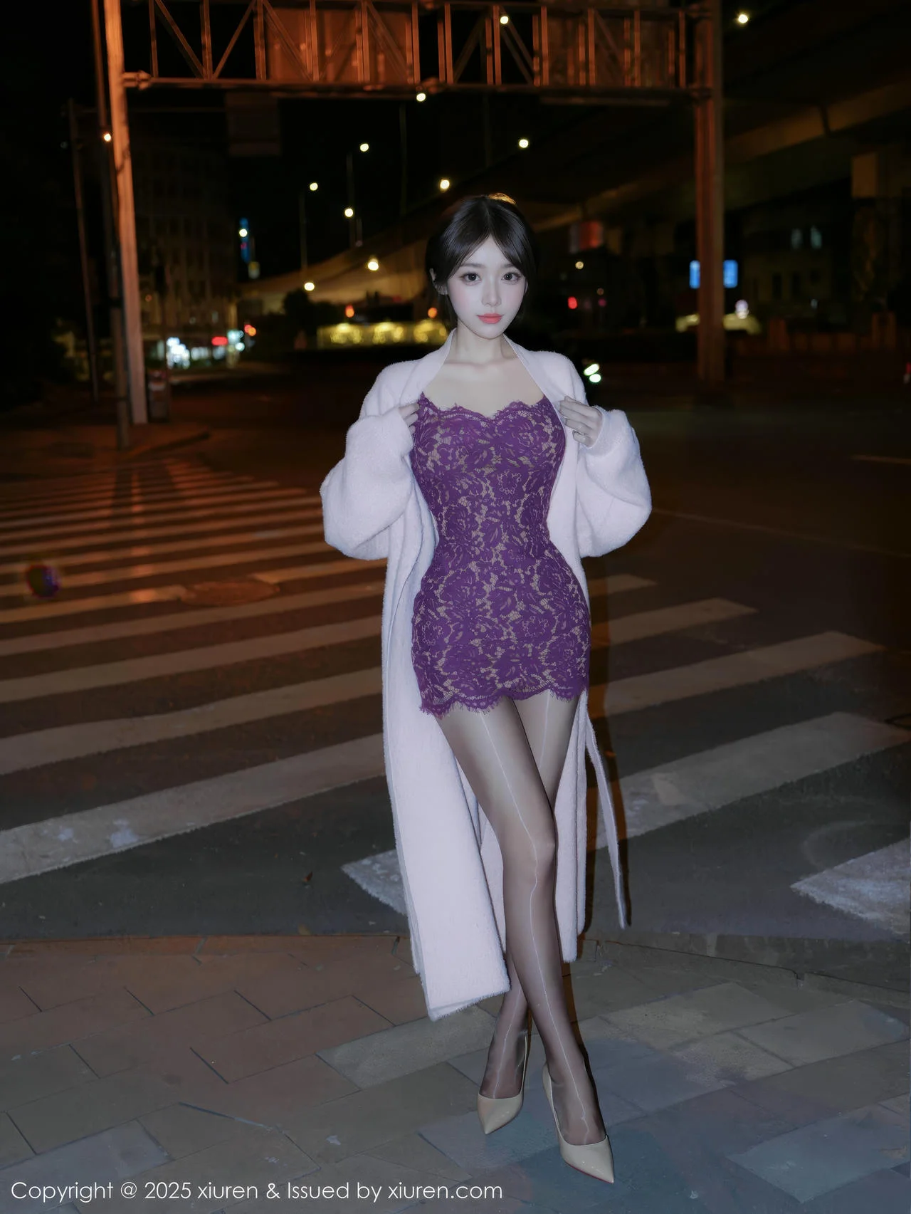 XiuRen 秀人 No.10332 汁汁 紫色吊带短裙 - 5