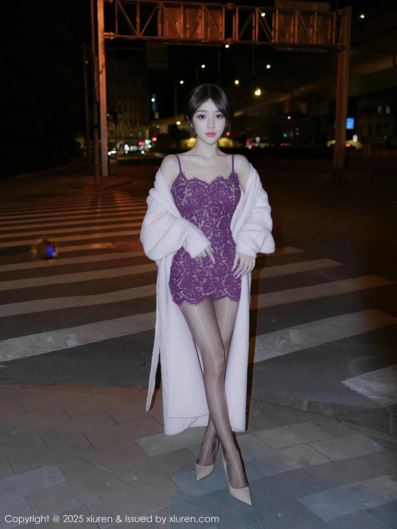 XiuRen 秀人 No.10332 汁汁 紫色吊带短裙 - 6