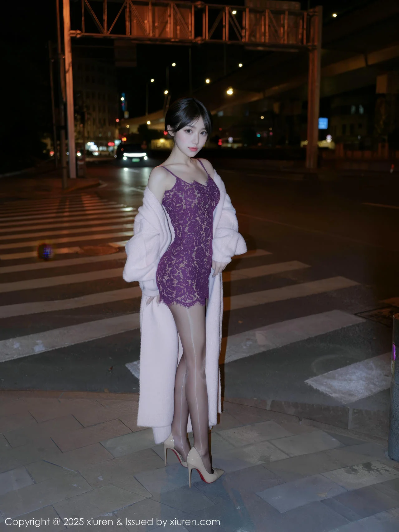 XiuRen 秀人 No.10332 汁汁 紫色吊带短裙 - 7