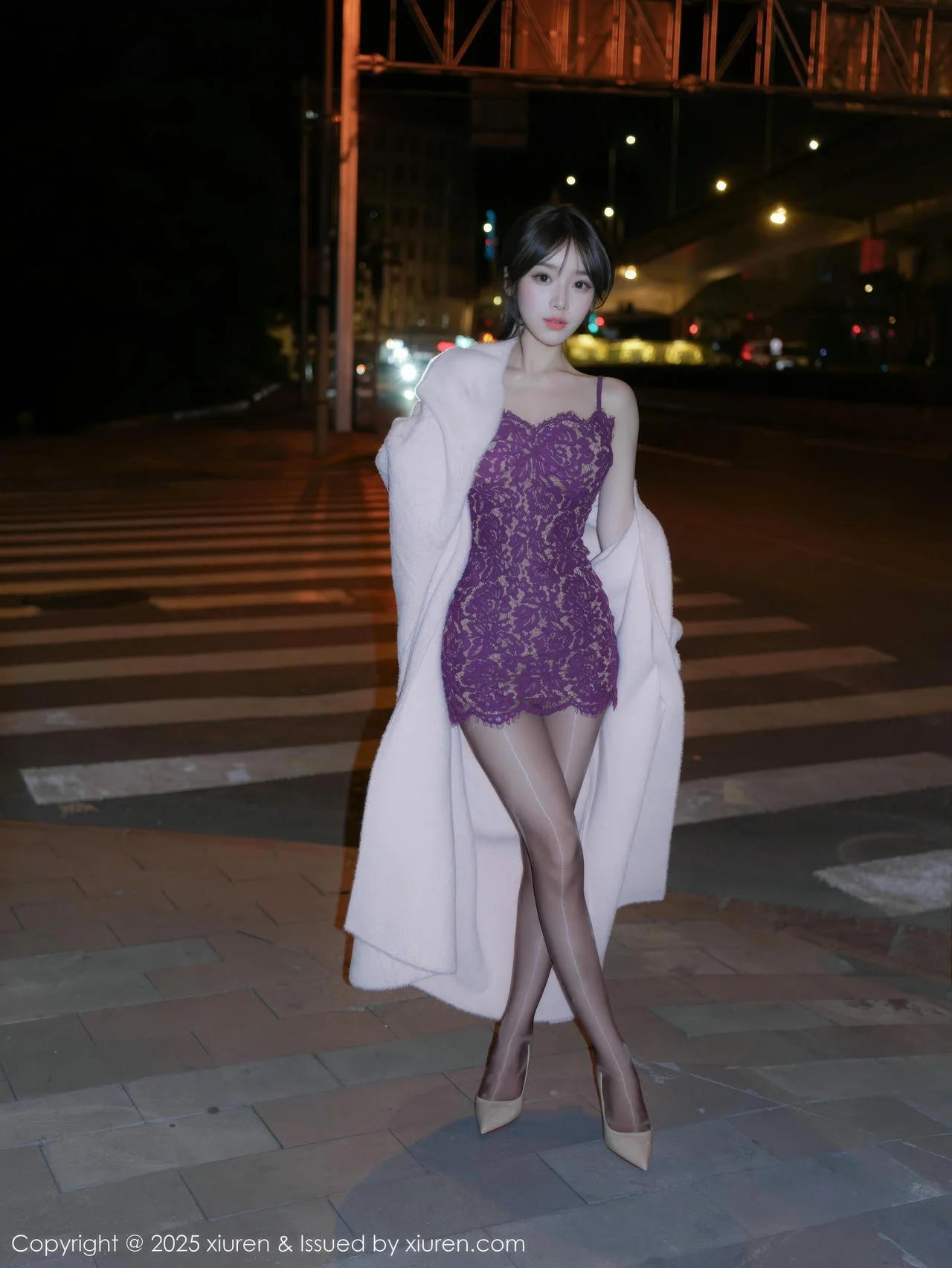 XiuRen 秀人 No.10332 汁汁 紫色吊带短裙 - 8