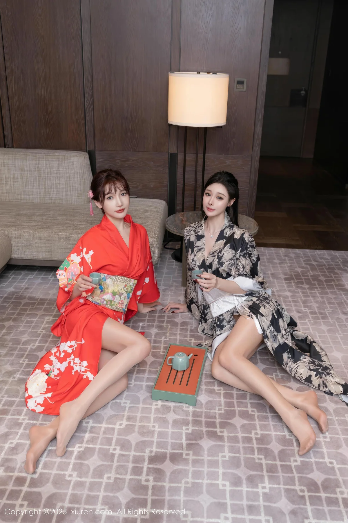 XiuRen 秀人 No.10352 小逗逗和陆萱萱 和服激情互动 - 2