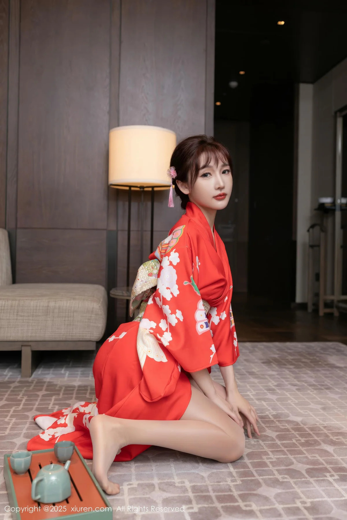 XiuRen 秀人 No.10352 小逗逗和陆萱萱 和服激情互动 - 9