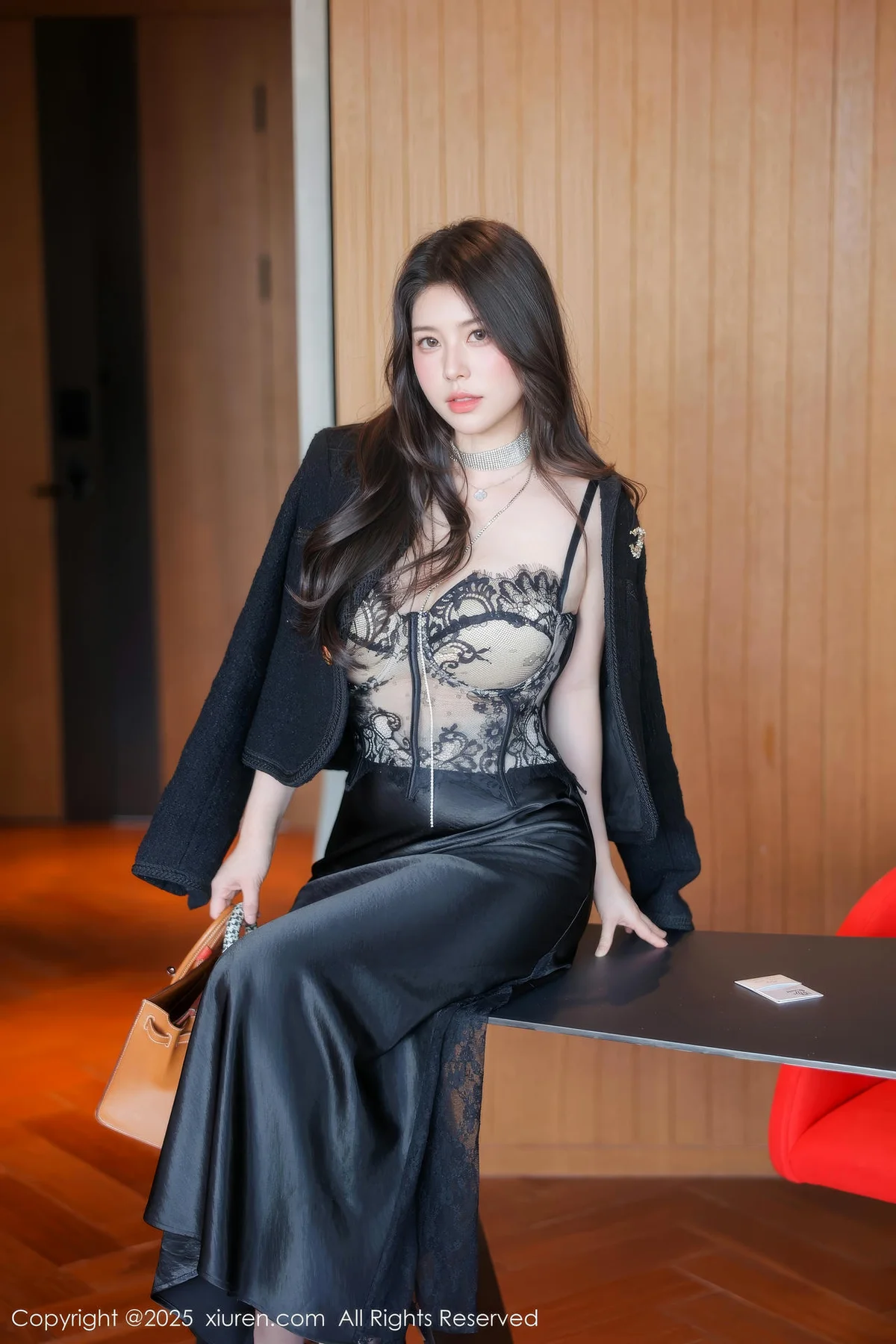 XiuRen 秀人 No.10357 白茹雪abby 黑色蕾丝轻透情趣 - 3