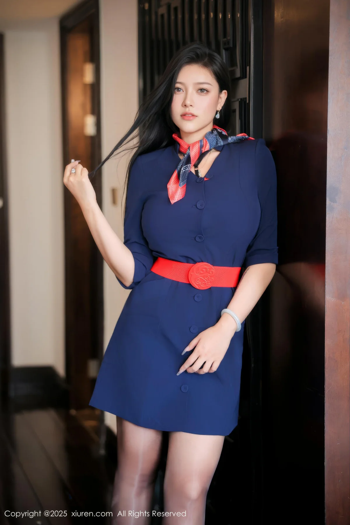 XiuRen 秀人 No.10371 娜比 空姐制服诱惑 - 6