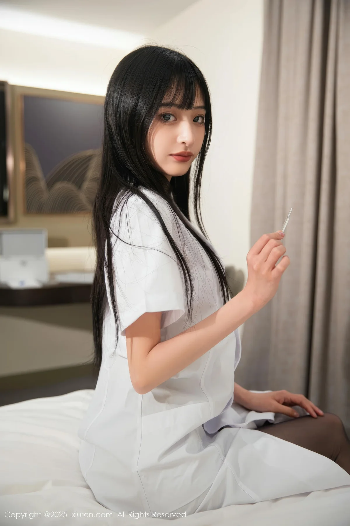 XiuRen 秀人 No.10373 茂木希子 白色护士服 - 7