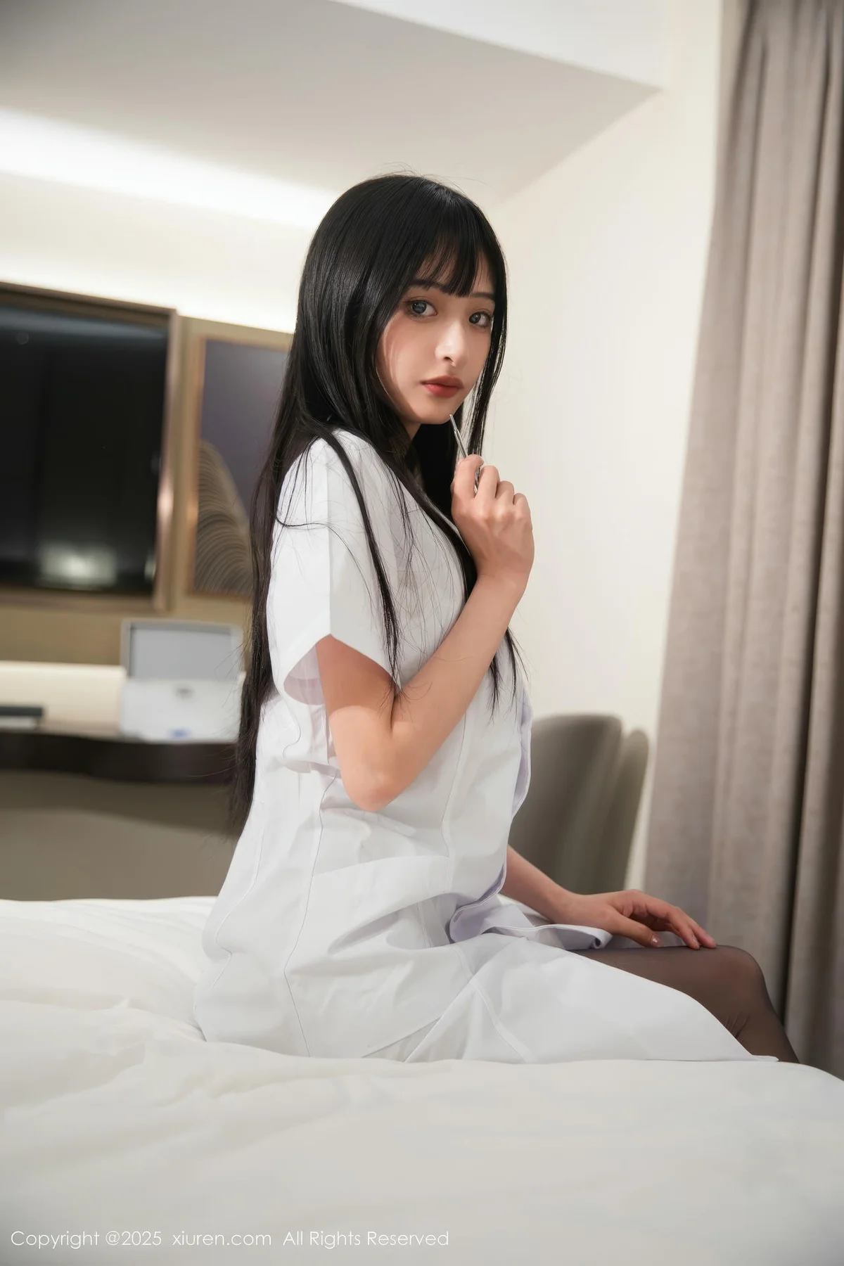 XiuRen 秀人 No.10373 茂木希子 白色护士服 - 8