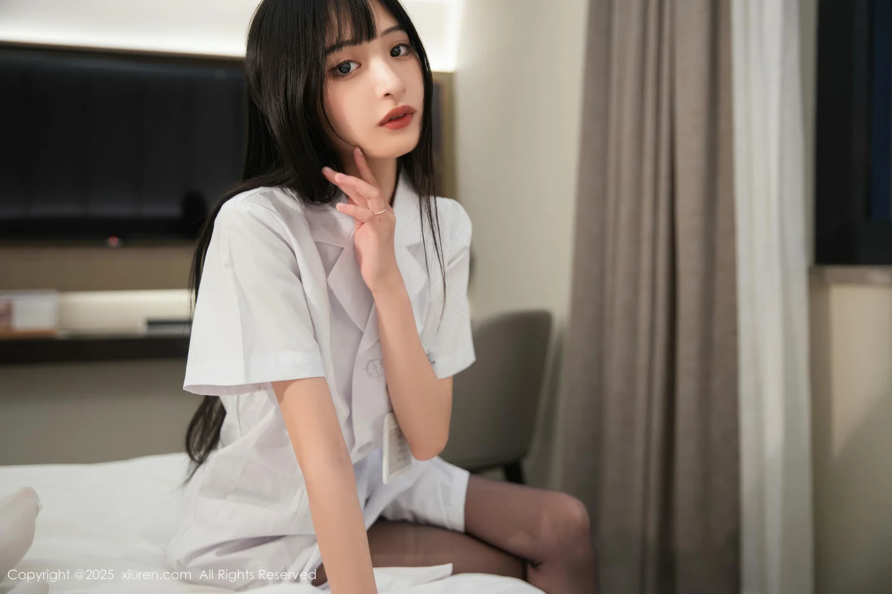 XiuRen 秀人 No.10373 茂木希子 白色护士服 - 4