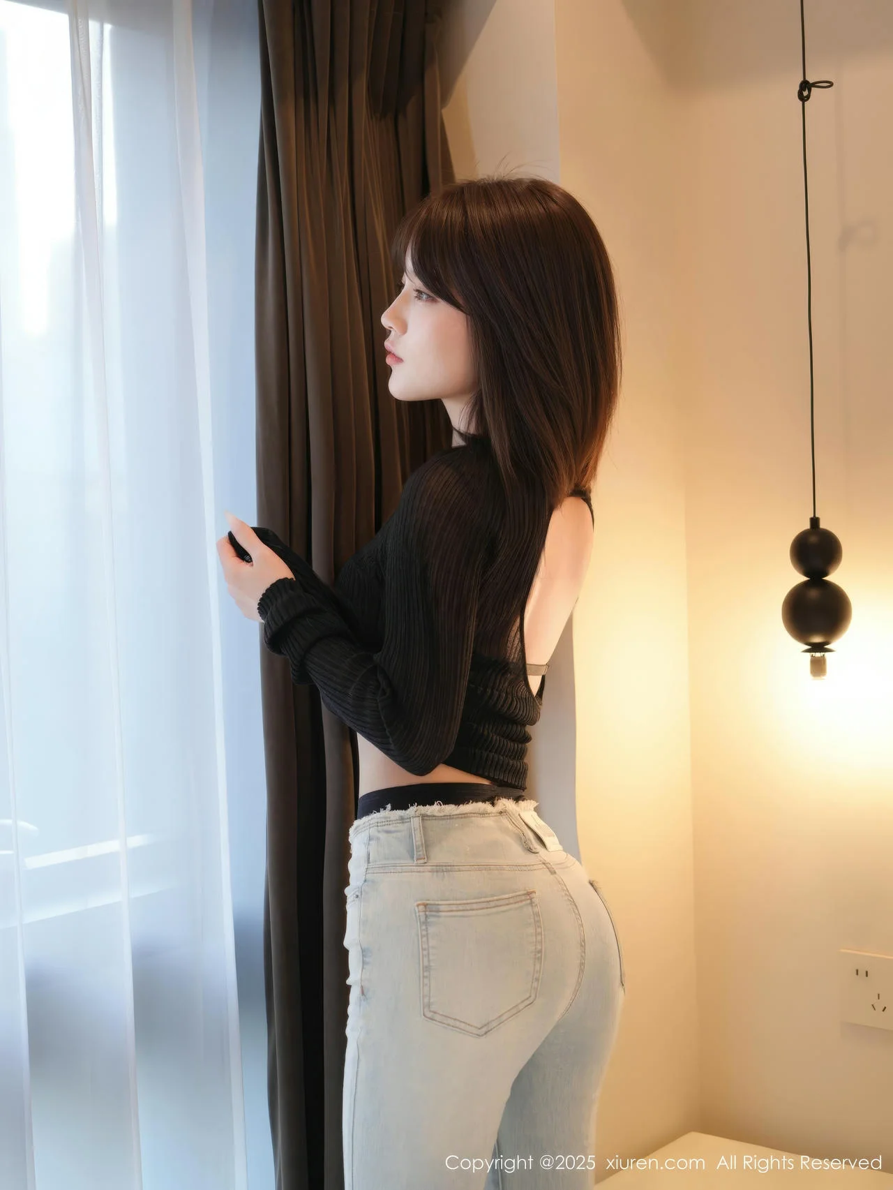 XiuRen 秀人 No.10374 汁汁 蓝色牛仔裤 - 9