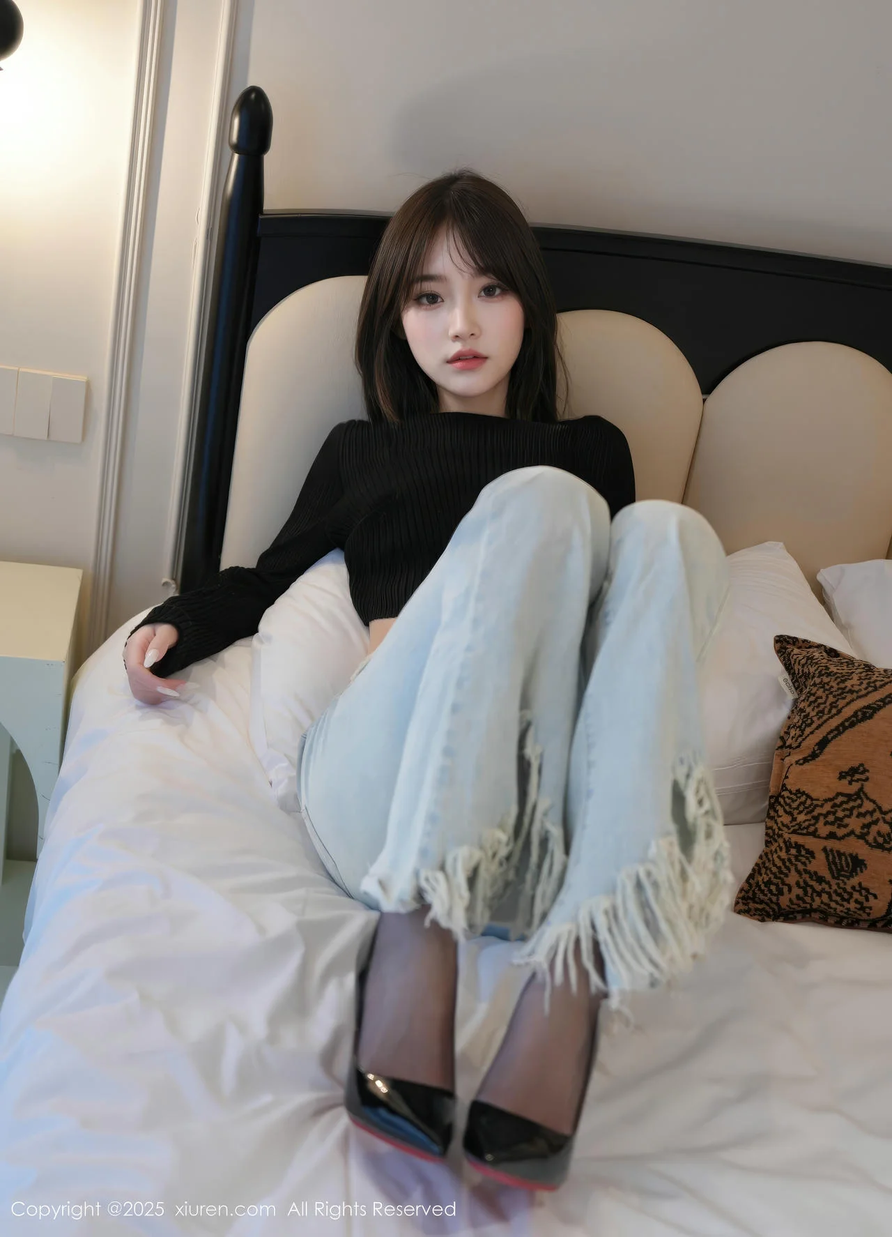 XiuRen 秀人 No.10374 汁汁 蓝色牛仔裤 - 7