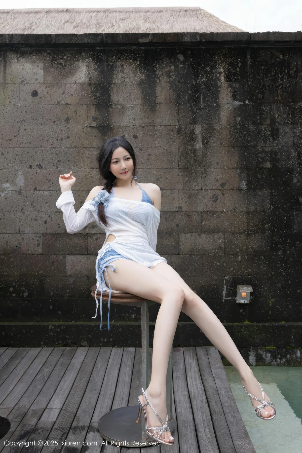 XiuRen 秀人 No.10377 鱼子酱Fish 蓝色比基尼 - 10