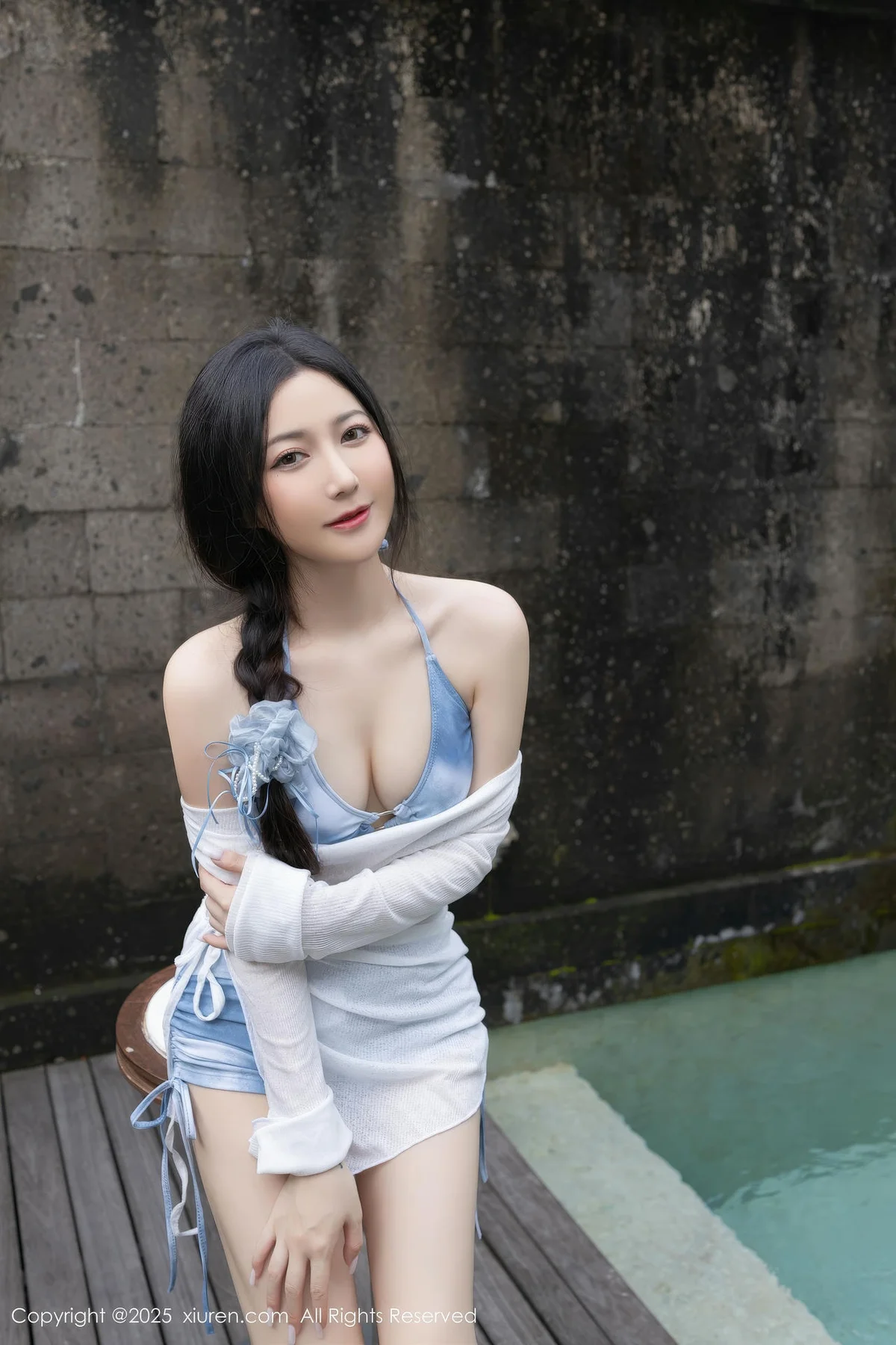 XiuRen 秀人 No.10377 鱼子酱Fish 蓝色比基尼 - 2