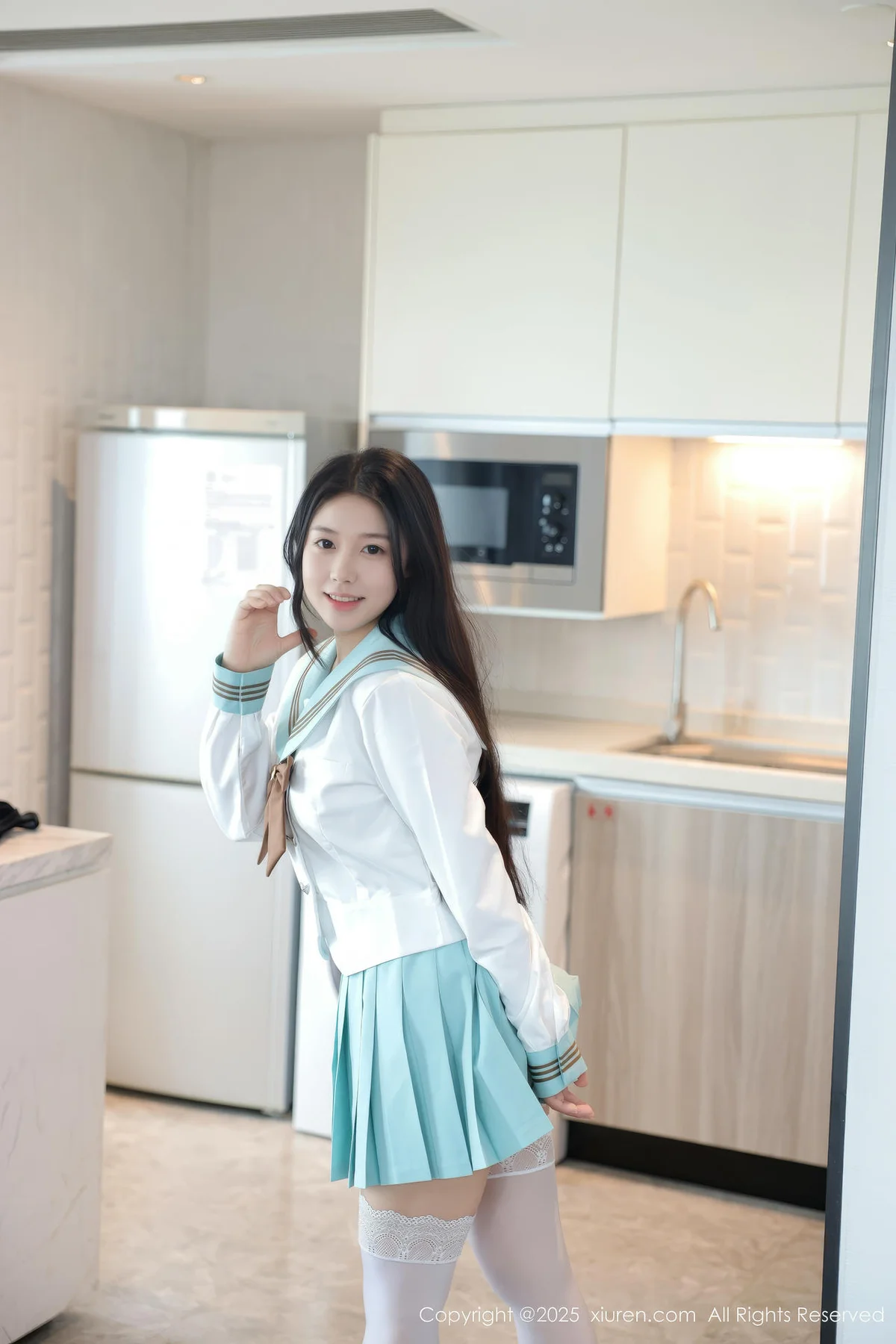 XiuRen 秀人 No.10379 林嘉馨 jk短裙清纯美女 - 2