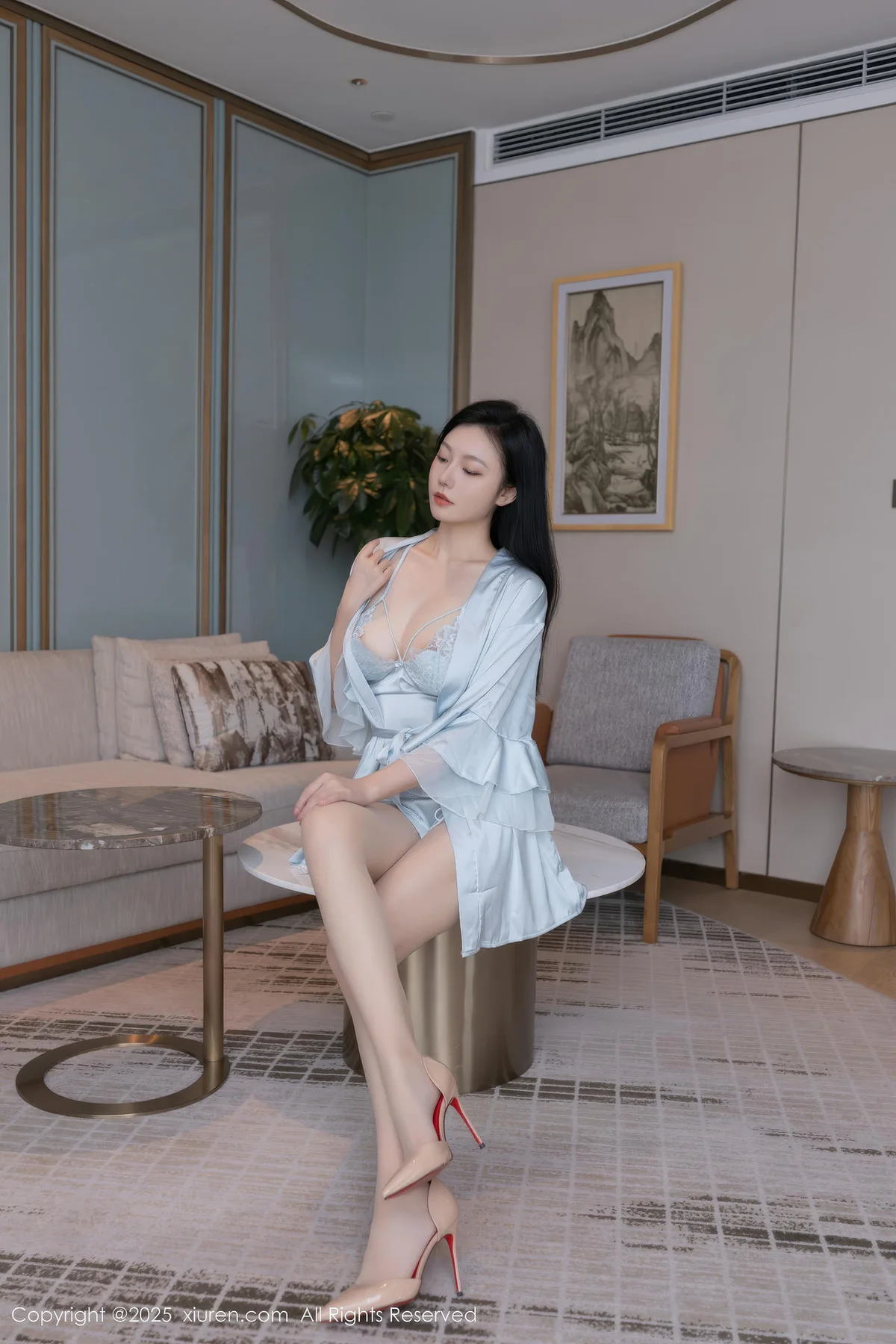 XiuRen 秀人 No.10390 安然anran 性感睡裙美腿 - 10