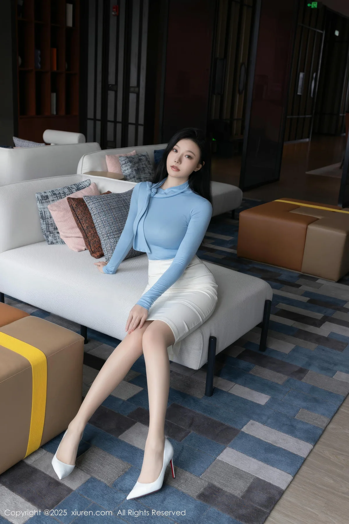 XiuRen 秀人 No.10424 安然anran 诱人肉色丝袜 - 4