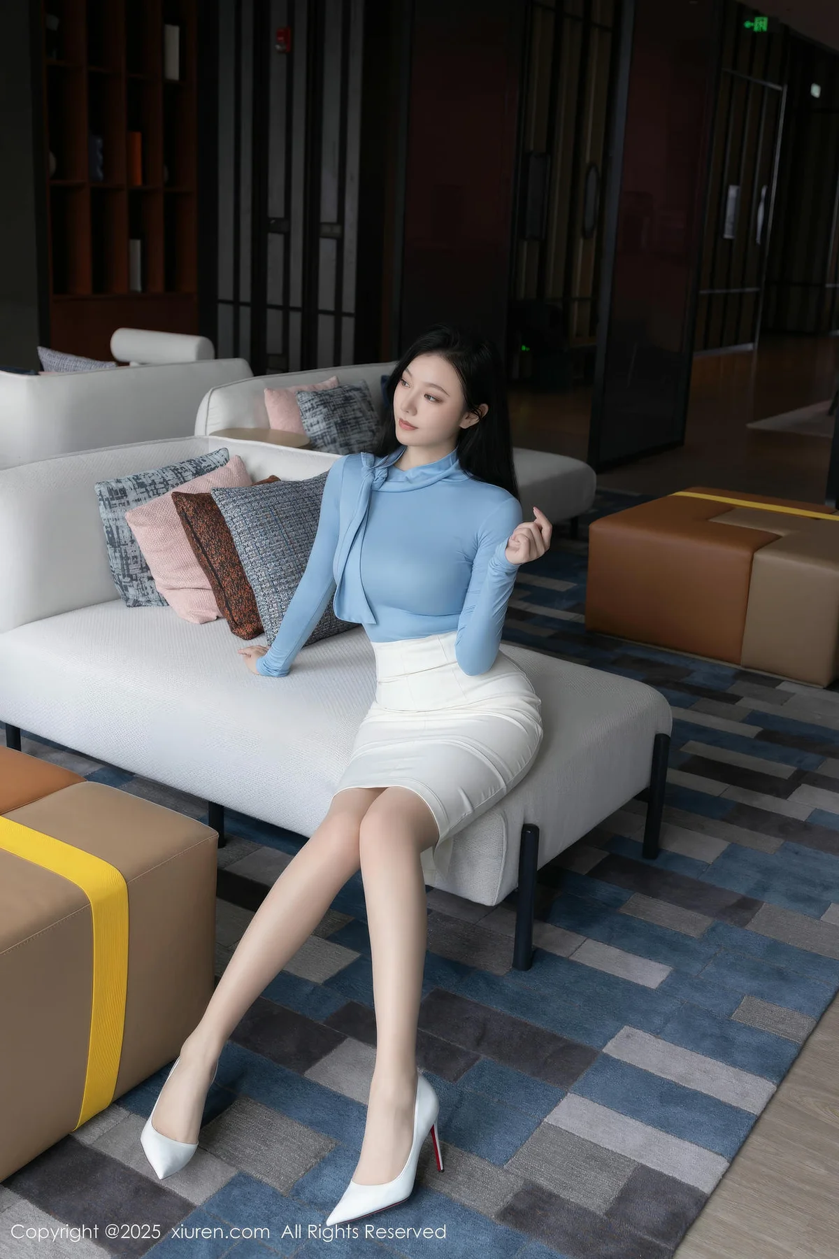 XiuRen 秀人 No.10424 安然anran 诱人肉色丝袜 - 7