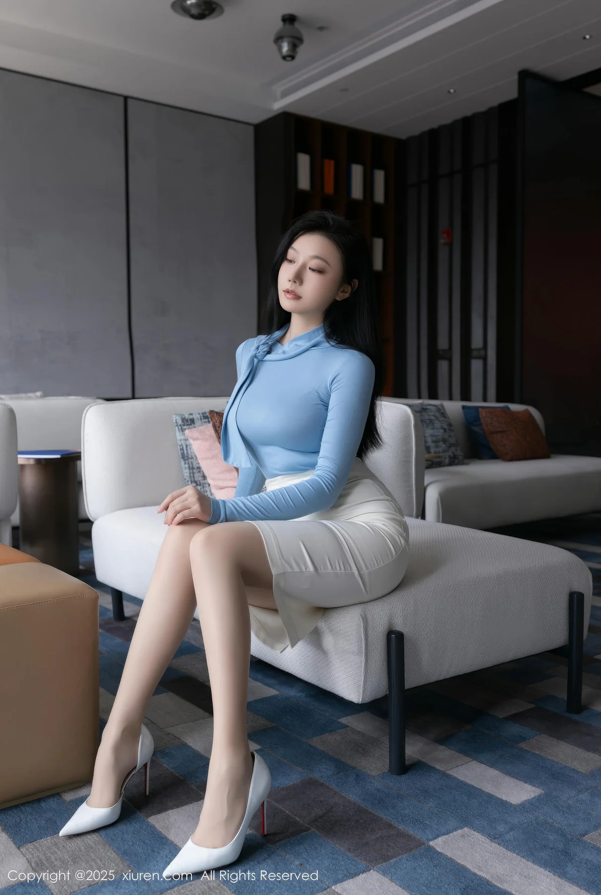 XiuRen 秀人 No.10424 安然anran 诱人肉色丝袜 - 8