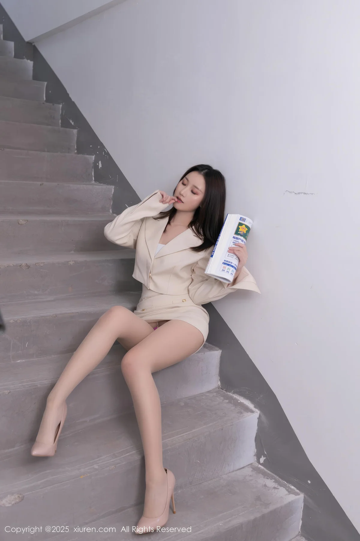 XiuRen 秀人 No.10428 杏子Yada 诱人肉色丝袜 - 4