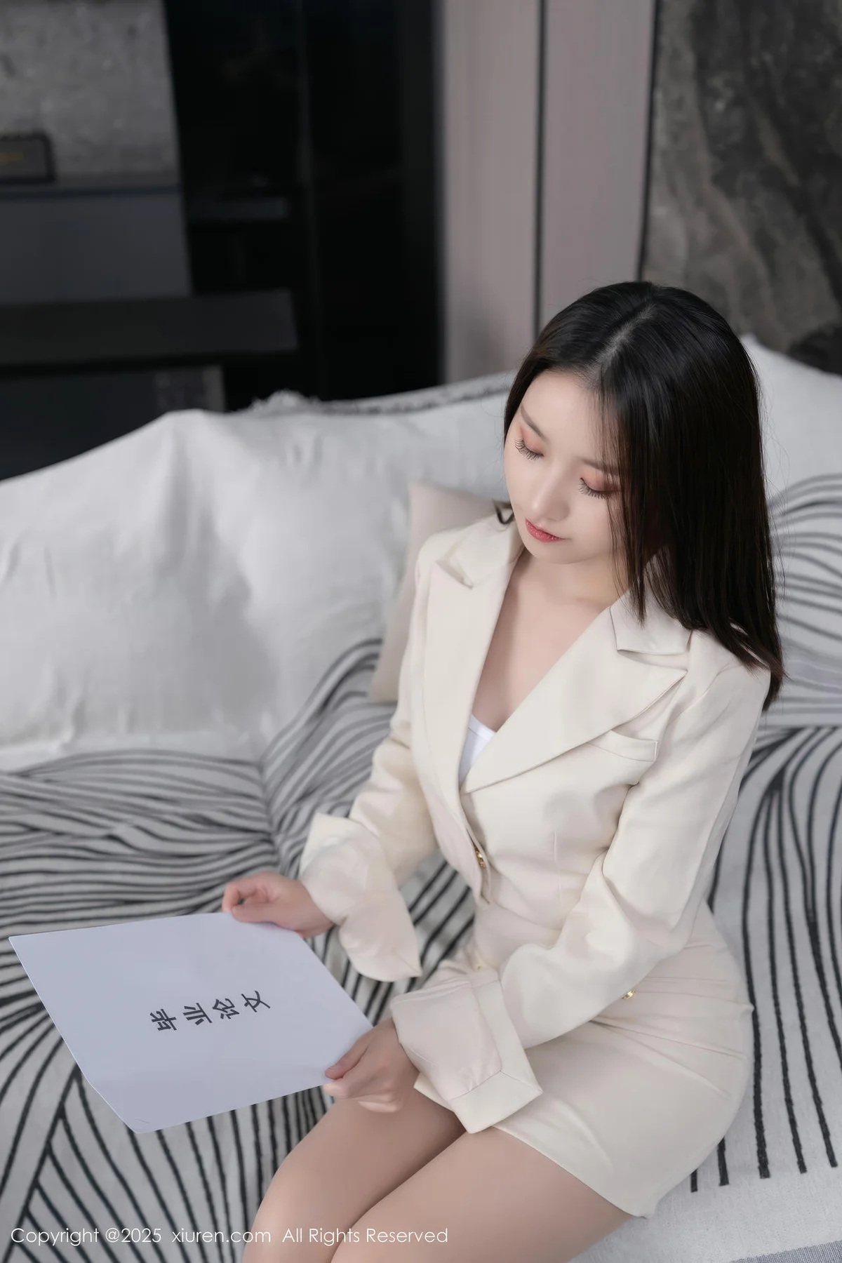 XiuRen 秀人 No.10428 杏子Yada 诱人肉色丝袜 - 9