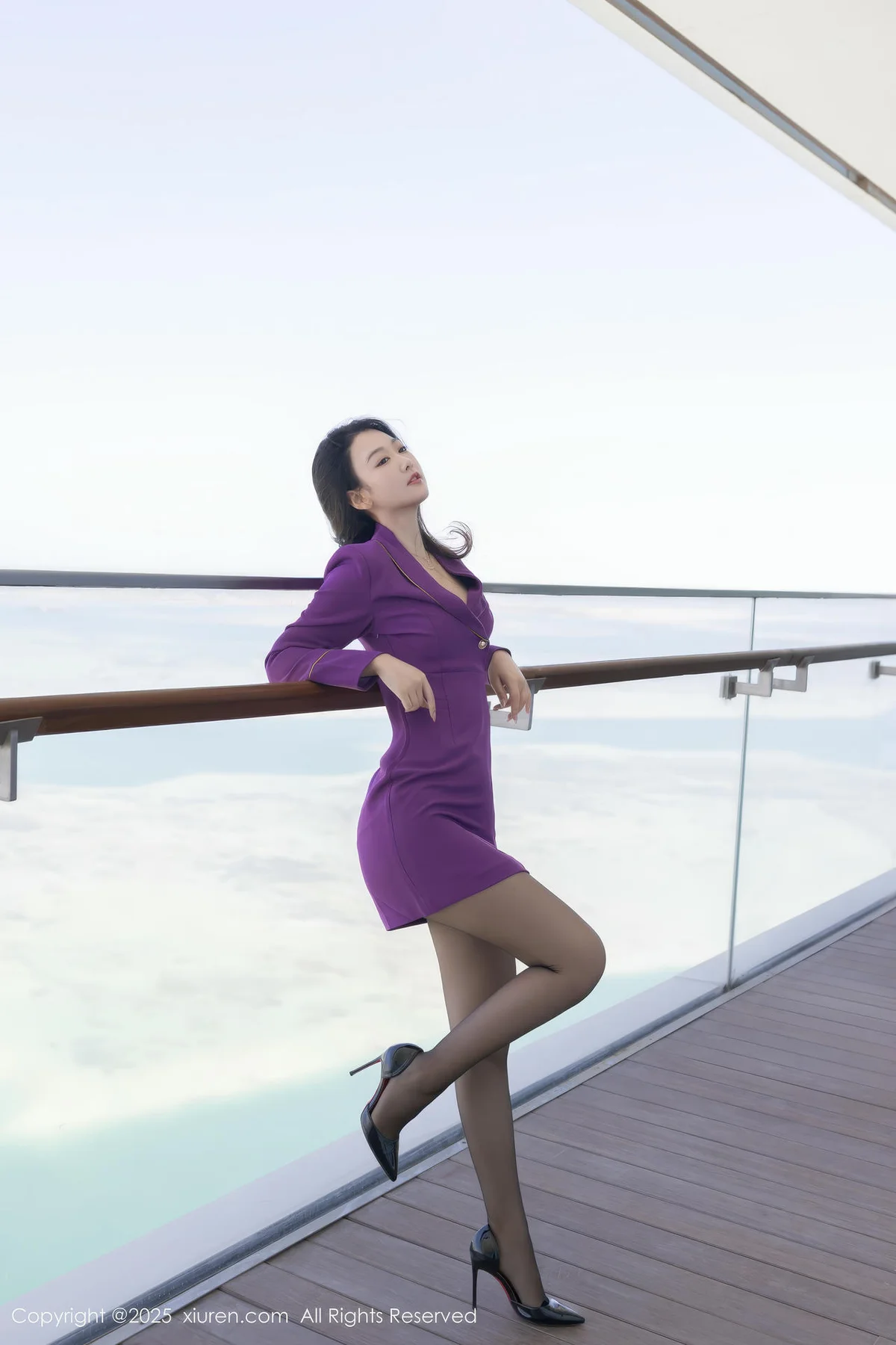 XiuRen 秀人 No.10451 唐安琪 紫色制服诱惑 - 4
