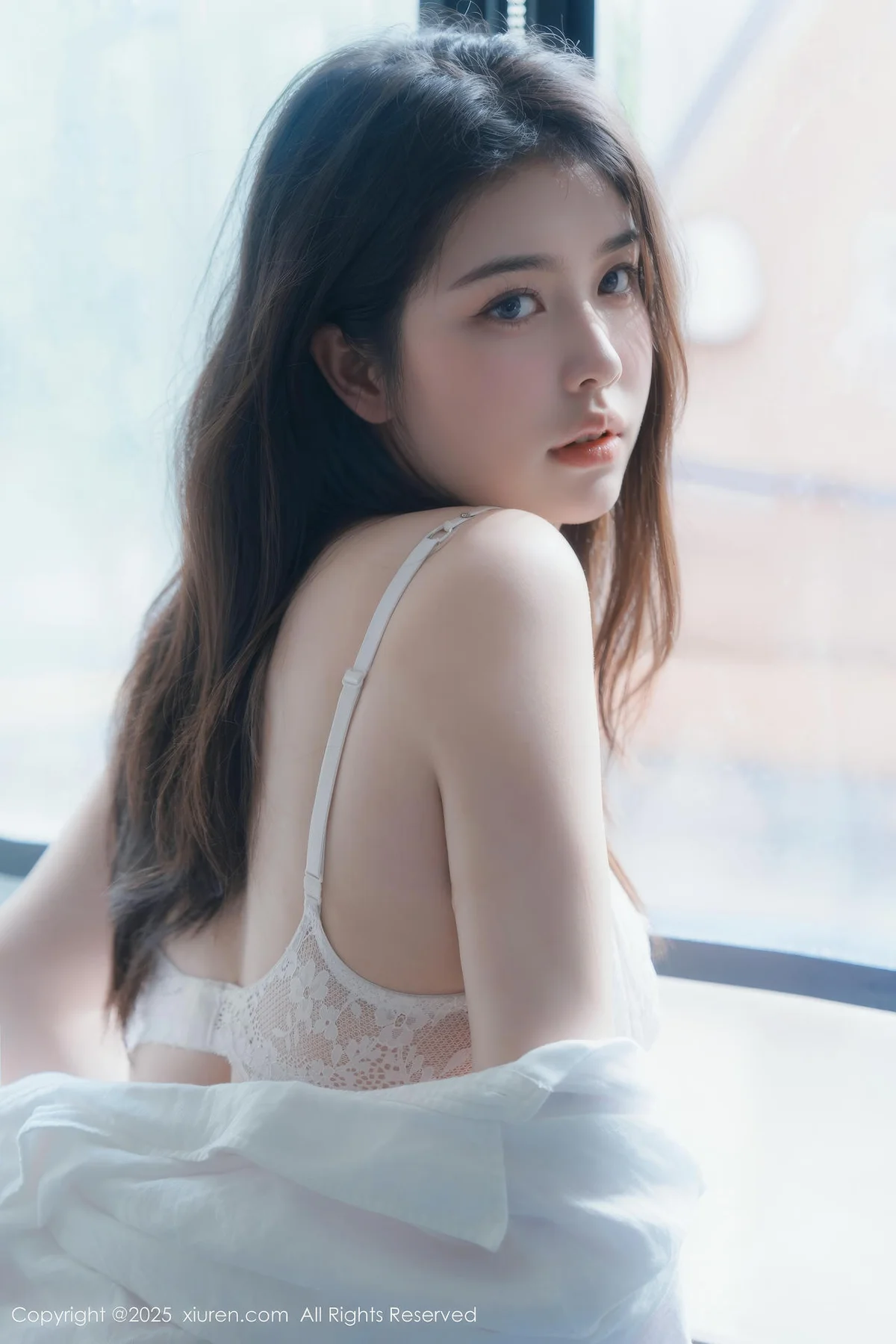 XiuRen 秀人 No.10455 林若凡F 白色衬衣搭配 - 2