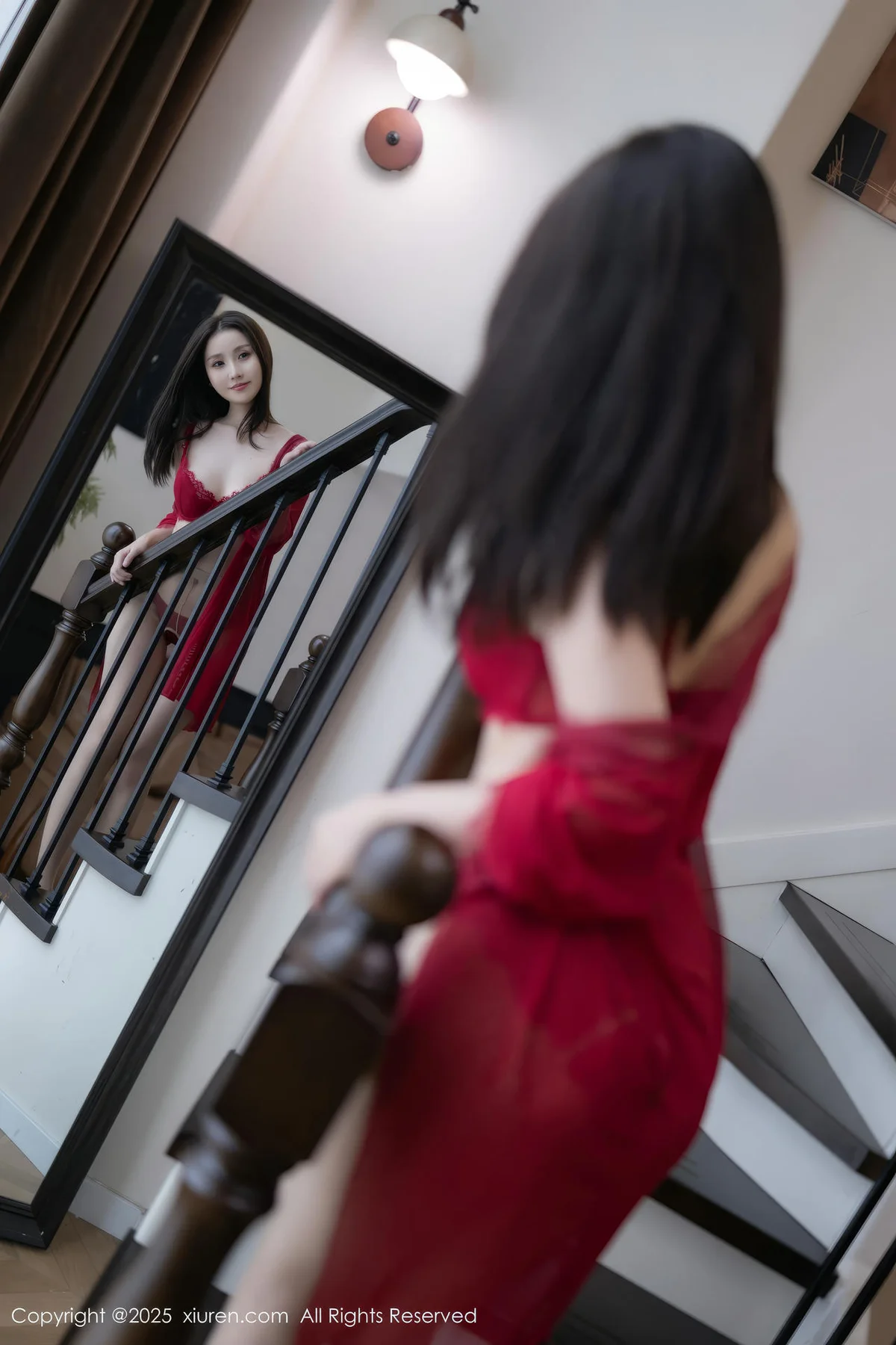 XiuRen 秀人 No.10463 杏子Yada 红色情趣服饰 - 8