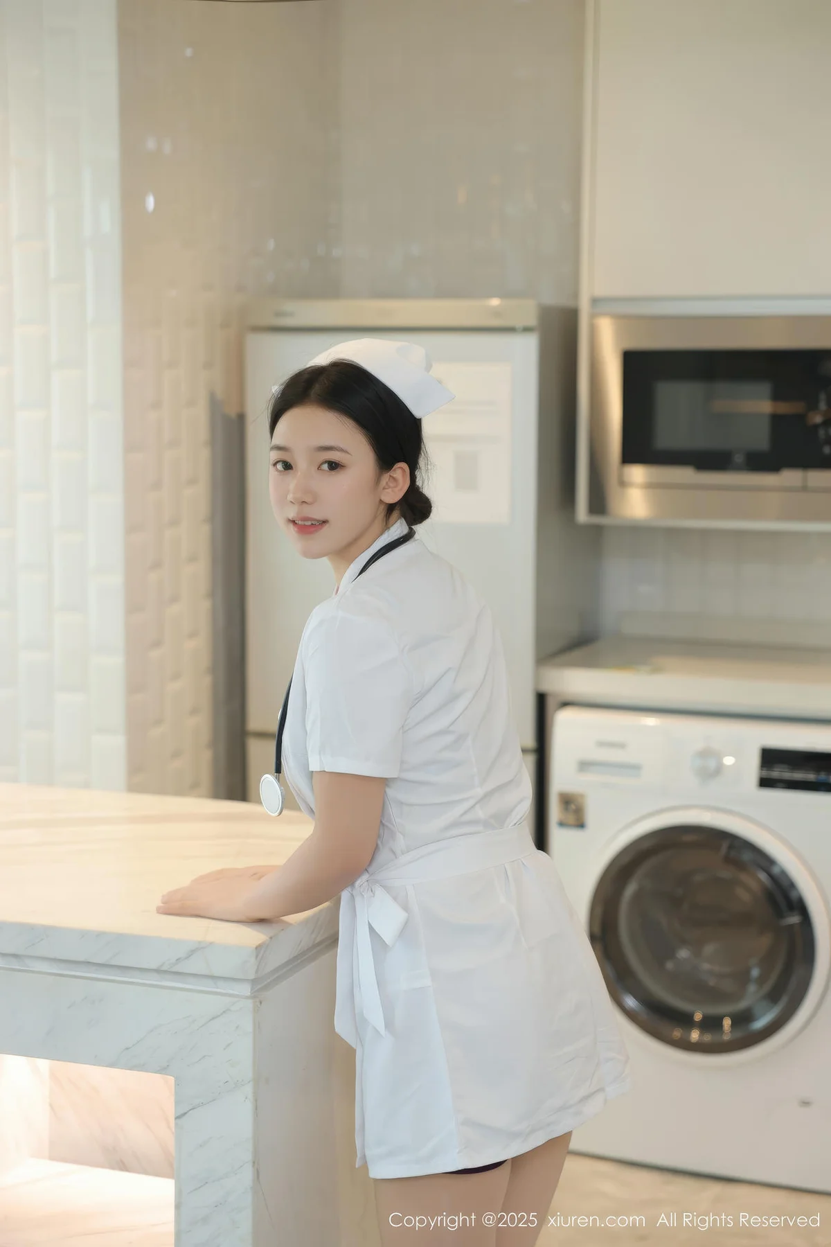 XiuRen 秀人 No.10465 林嘉馨 白色护士制服 - 10