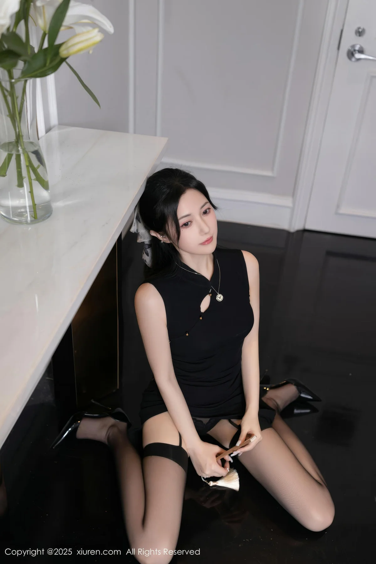 XiuRen 秀人 No.10480 鱼子酱Fish 魅惑黑丝印尼旅拍 - 8