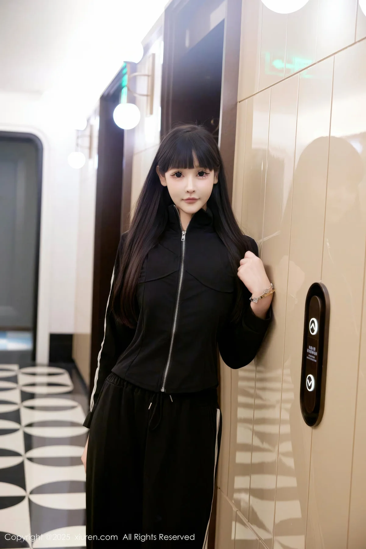 XiuRen 秀人 No.10482 智恩baby 黑色情趣内衣 - 8