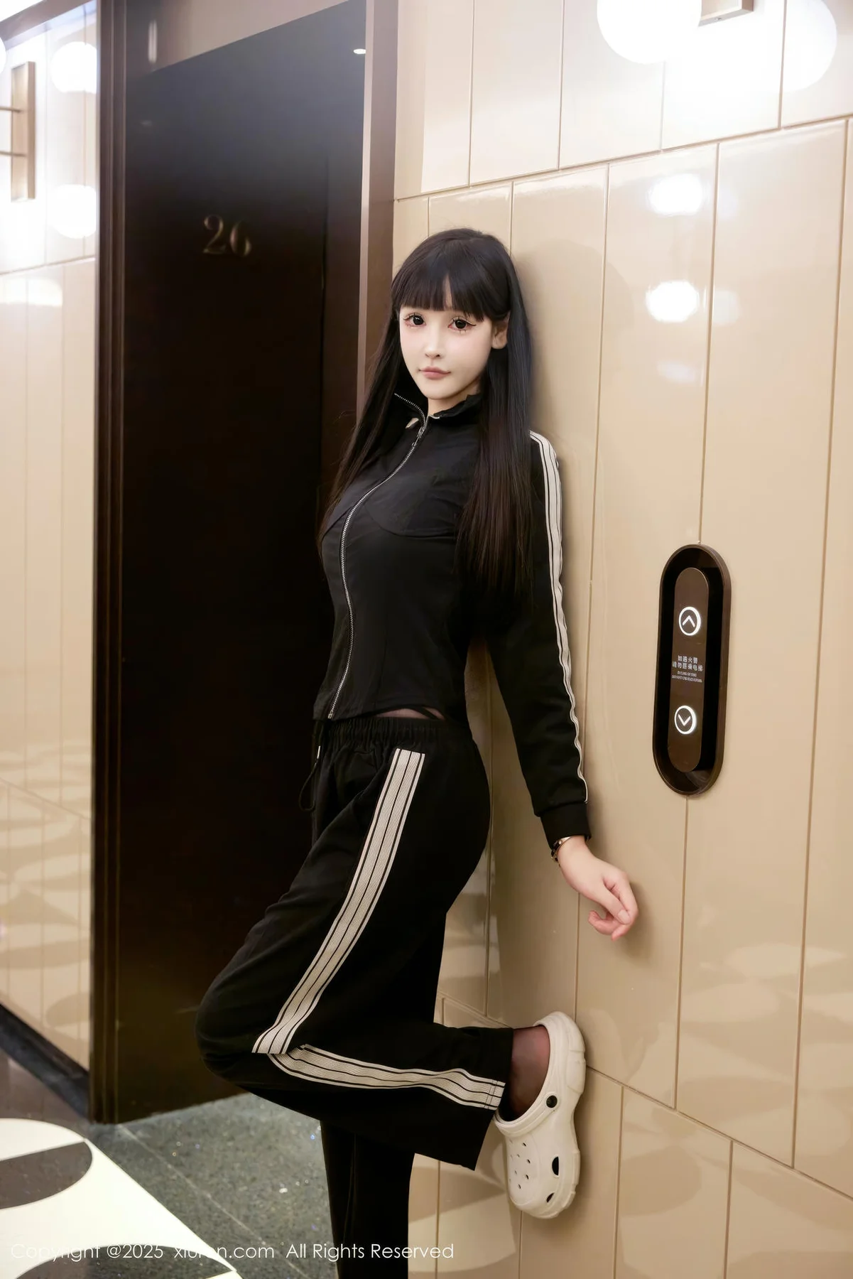 XiuRen 秀人 No.10482 智恩baby 黑色情趣内衣 - 9