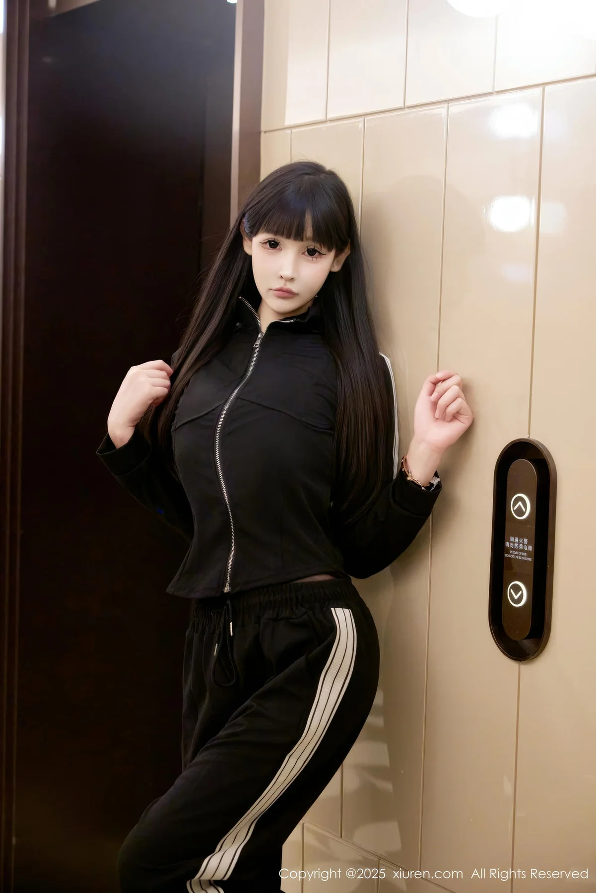 XiuRen 秀人 No.10482 智恩baby 黑色情趣内衣 - 10