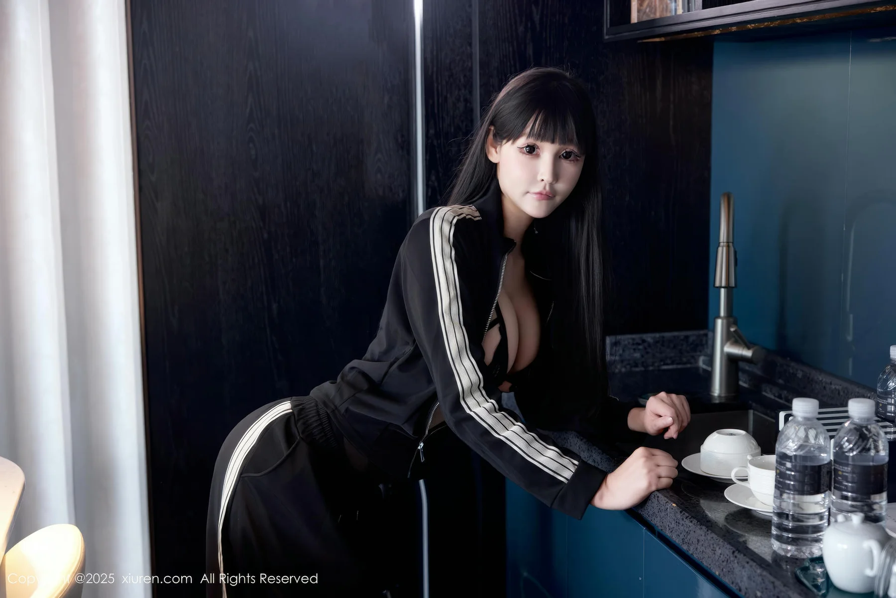 XiuRen 秀人 No.10482 智恩baby 黑色情趣内衣 - 8