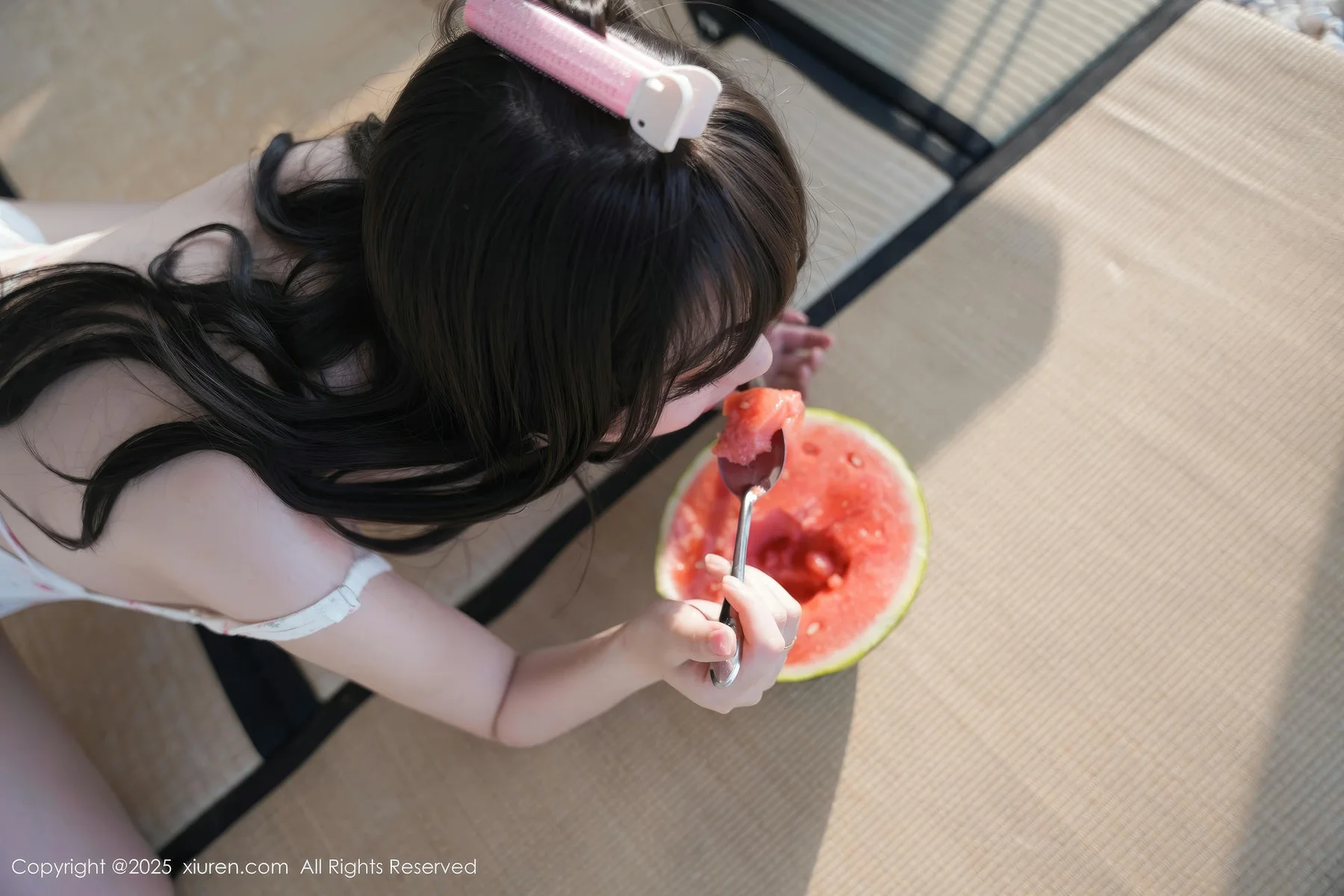 XiuRen 秀人 No.10483 软情 白色情趣吊带白色丝袜 - 10