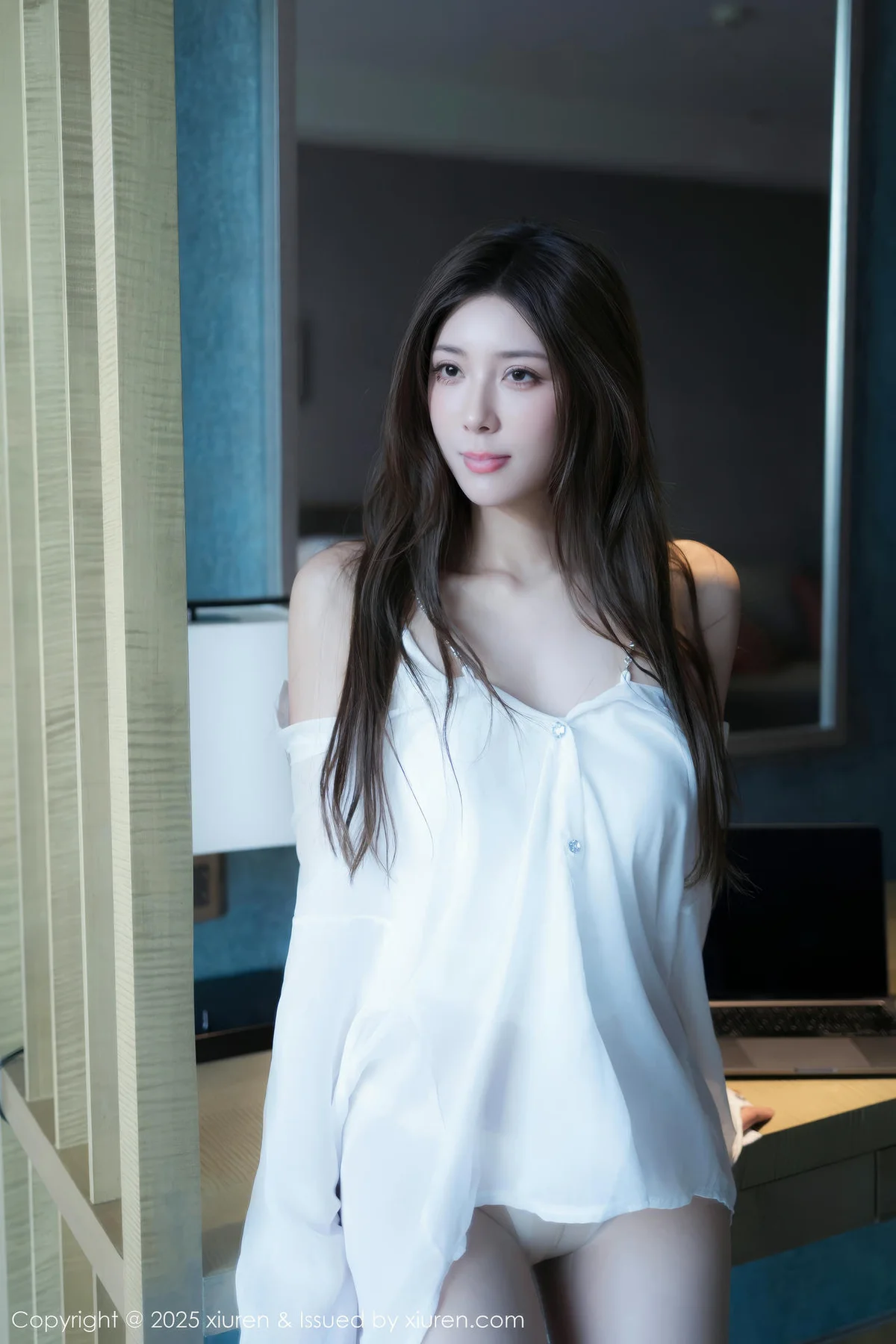 XiuRen 秀人 No.10502 悦兮 性感白T浴室场景拍摄 - 2