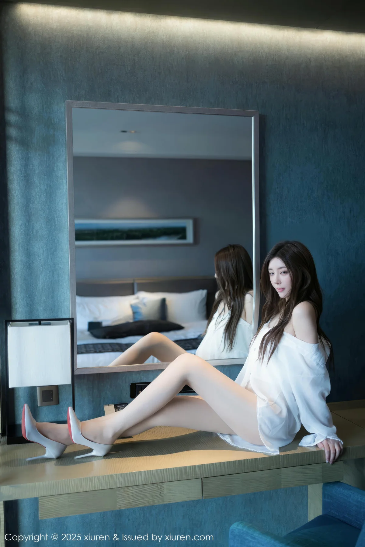 XiuRen 秀人 No.10502 悦兮 性感白T浴室场景拍摄 - 5