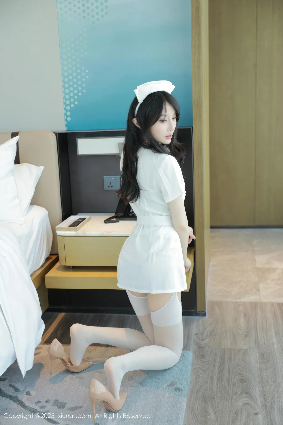 XiuRen 秀人 No.10507 玥儿玥er 白色护士制服 - 7