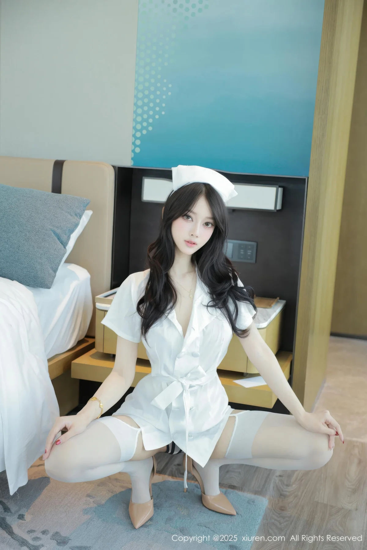 XiuRen 秀人 No.10507 玥儿玥er 白色护士制服 - 5