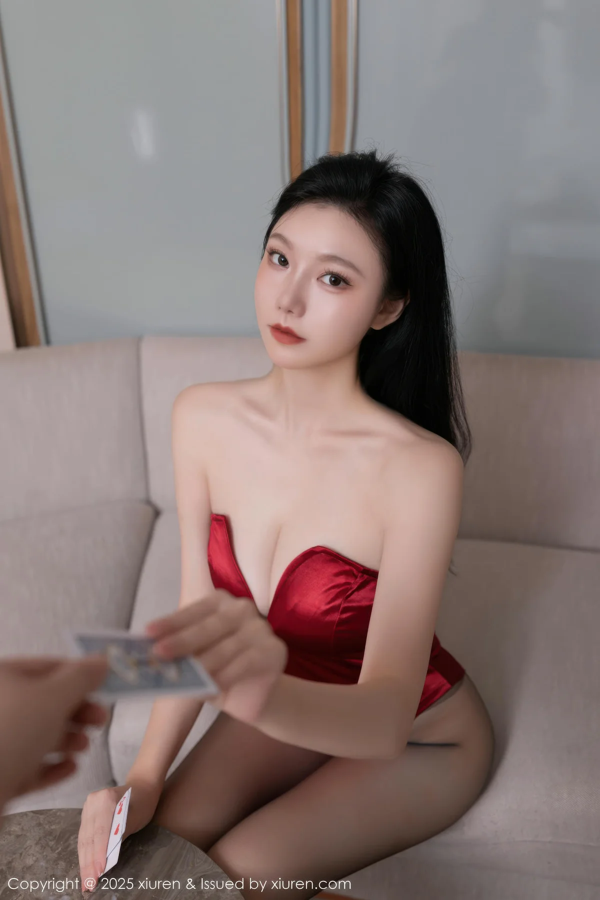 XiuRen 秀人 No.10524 安然anran 红色兔子装制服 - 10