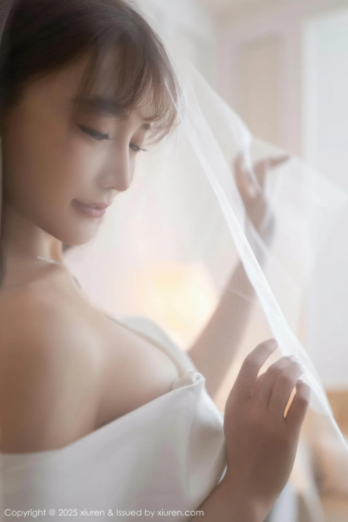 XiuRen 秀人 No.10535 陆萱萱 白色蕾丝情趣婚纱 - 5