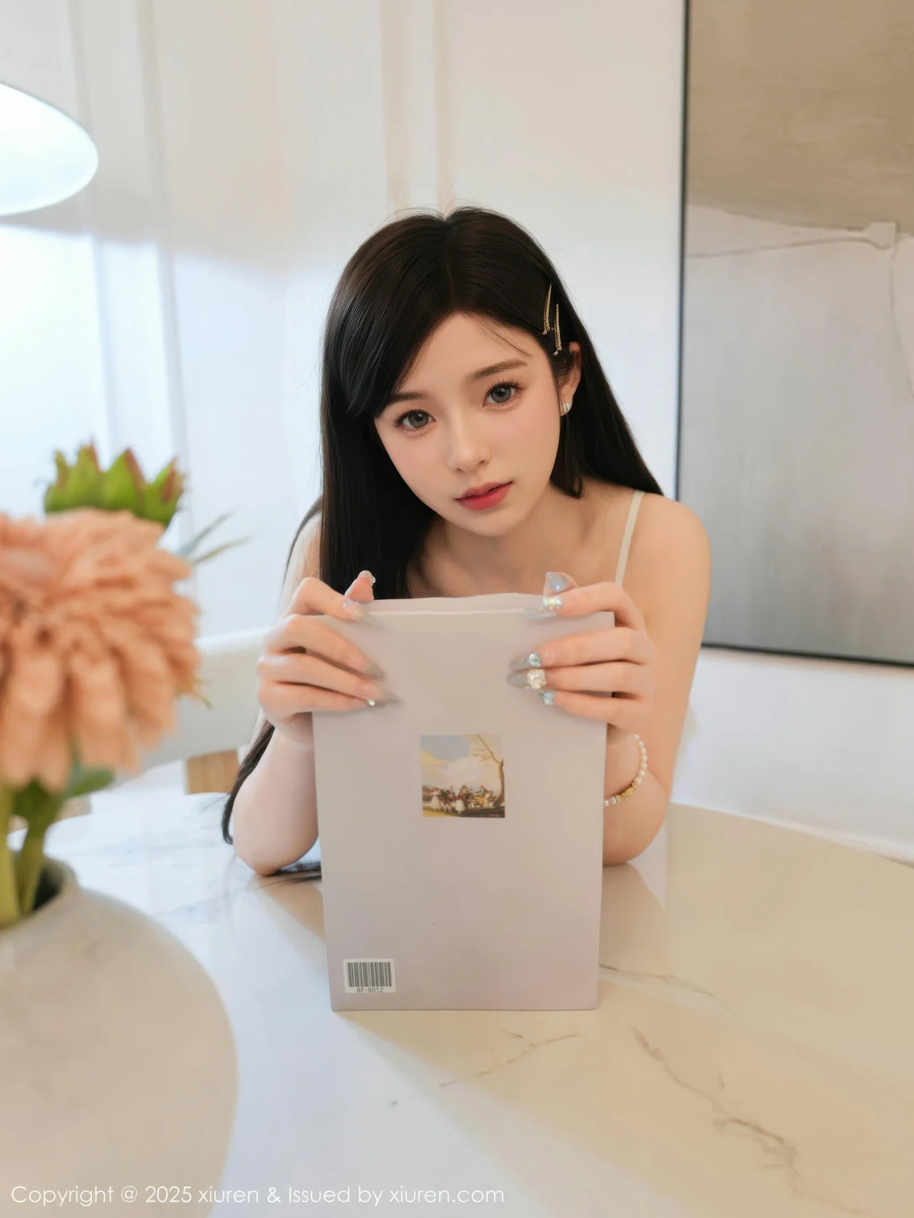 XiuRen 秀人 No.10536 优酱 白色吊带服饰 - 4