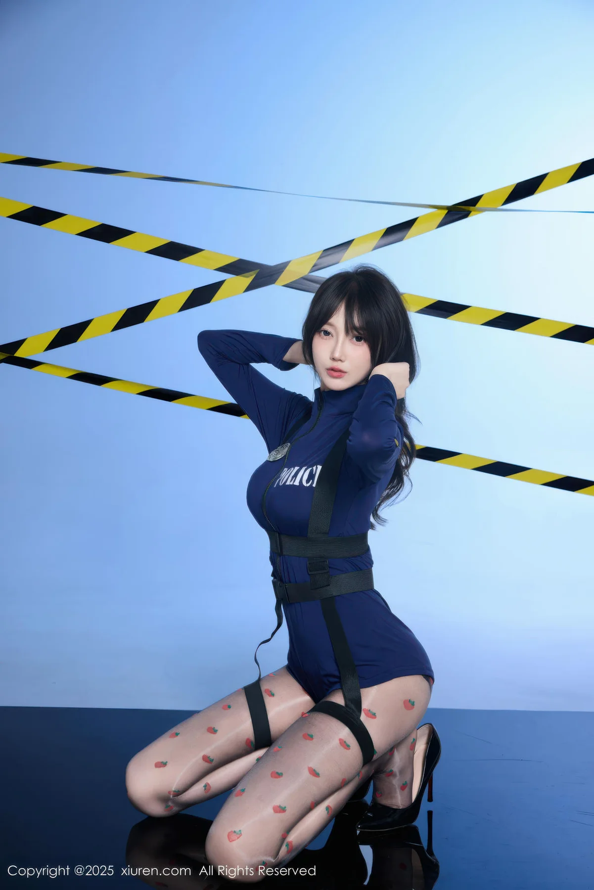 XiuRen 秀人 No.10544 玥儿玥er 蓝色制服诱惑 - 1