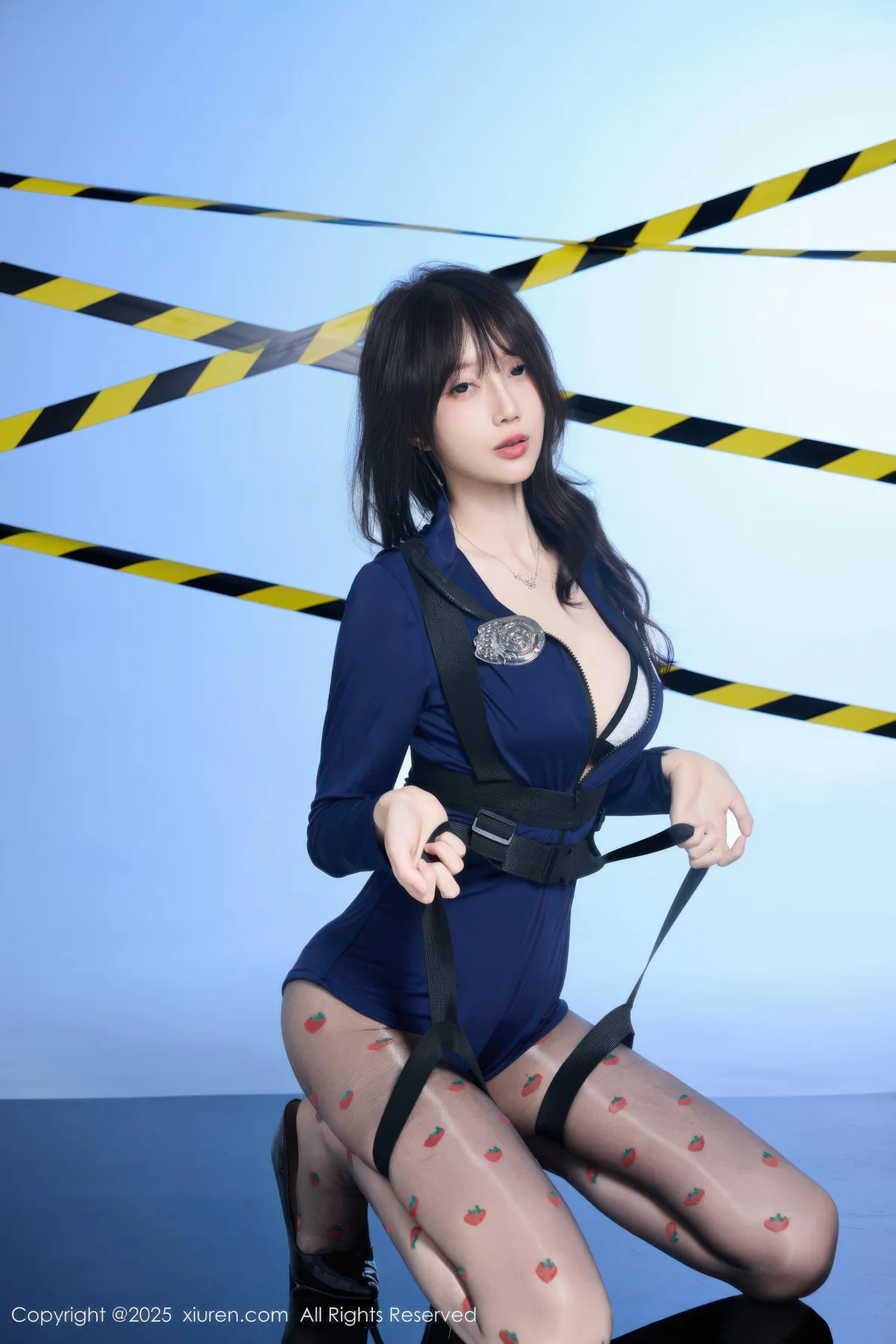 XiuRen 秀人 No.10544 玥儿玥er 蓝色制服诱惑 - 3