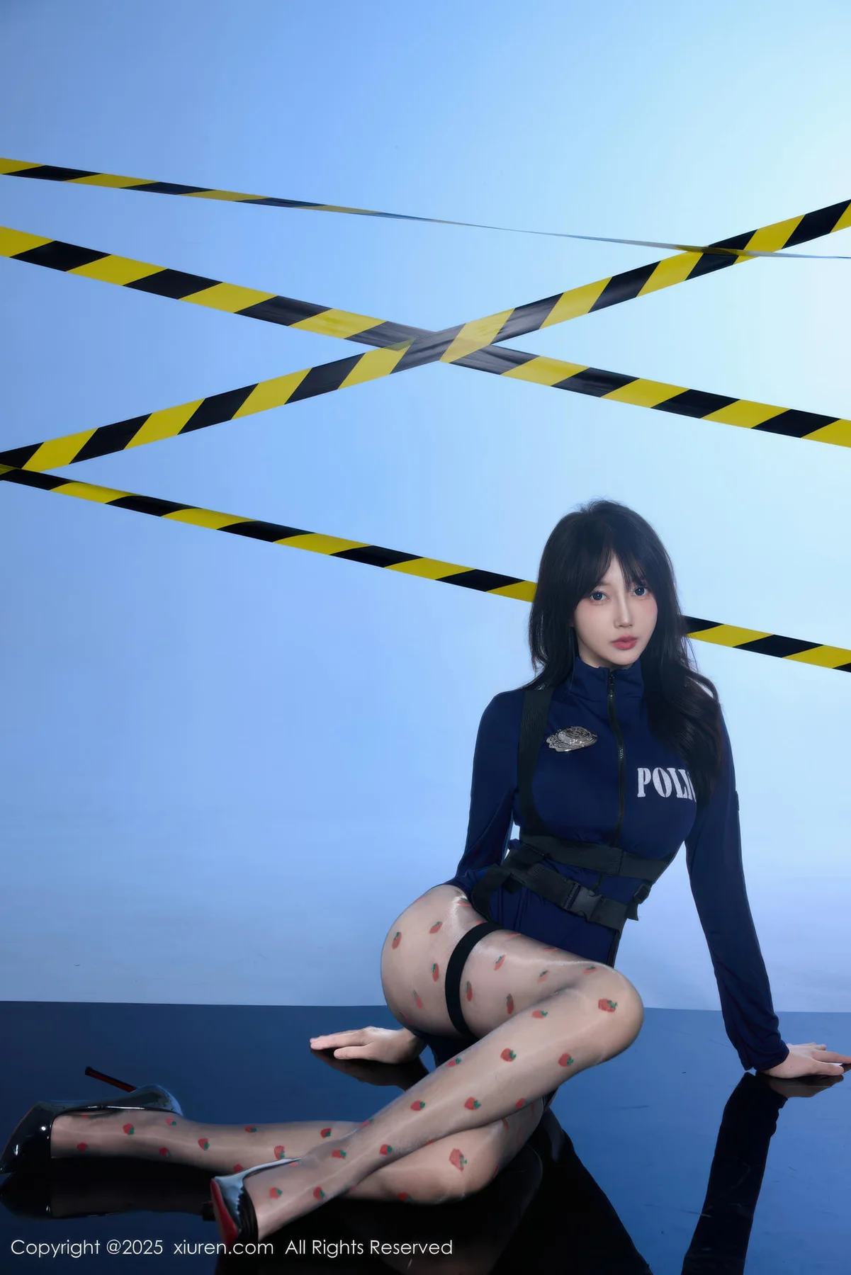 XiuRen 秀人 No.10544 玥儿玥er 蓝色制服诱惑 - 3