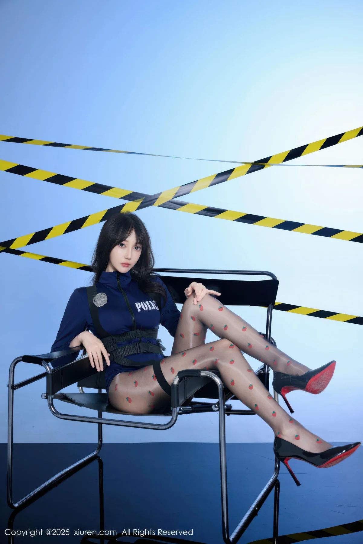 XiuRen 秀人 No.10544 玥儿玥er 蓝色制服诱惑 - 7