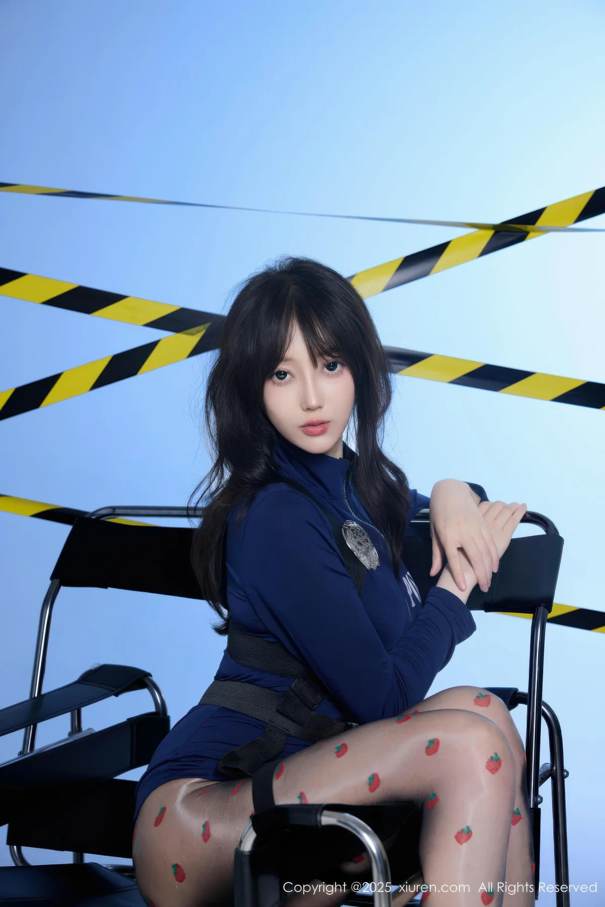 XiuRen 秀人 No.10544 玥儿玥er 蓝色制服诱惑 - 9