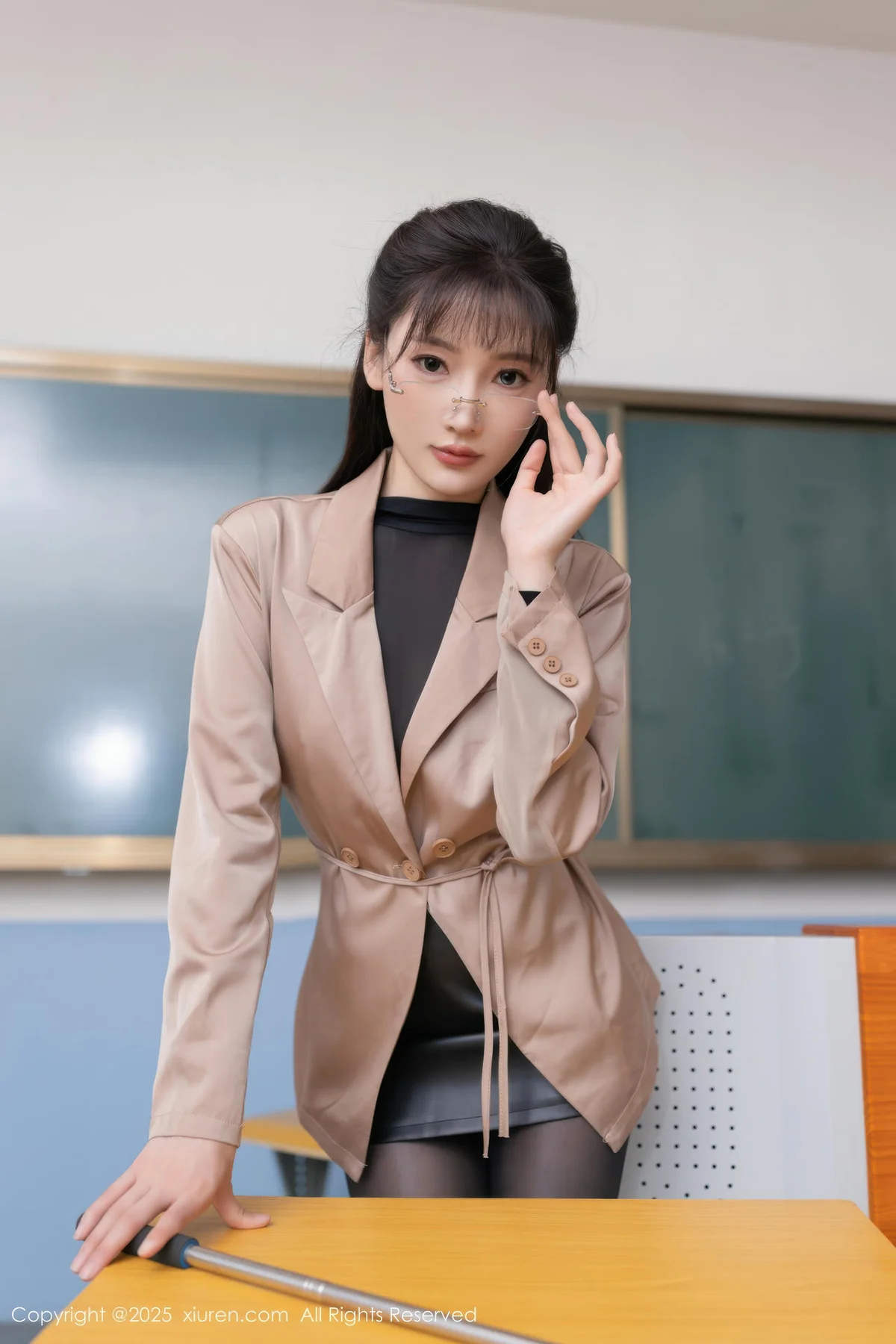XiuRen 秀人 No.10558 陆萱萱 教室场景拍摄 - 6