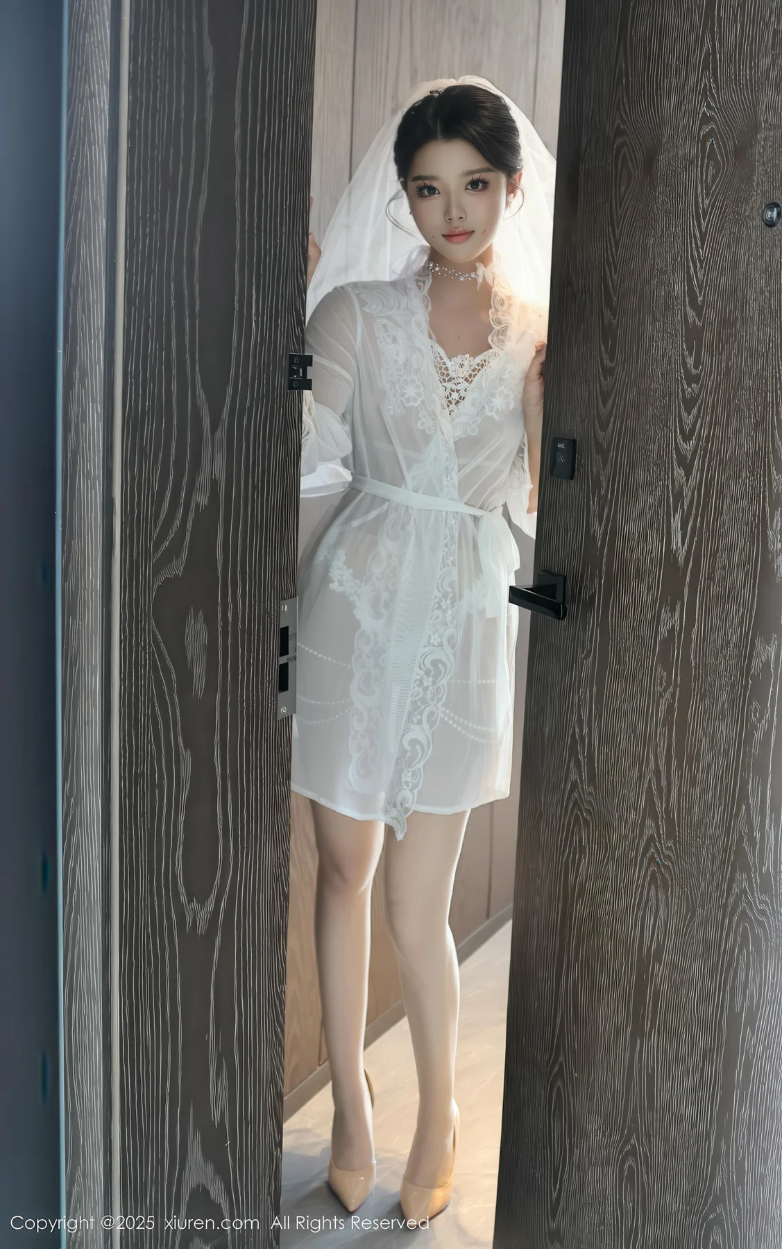 XiuRen 秀人 No.10559 糯梨子 白色婚纱搭配 - 4