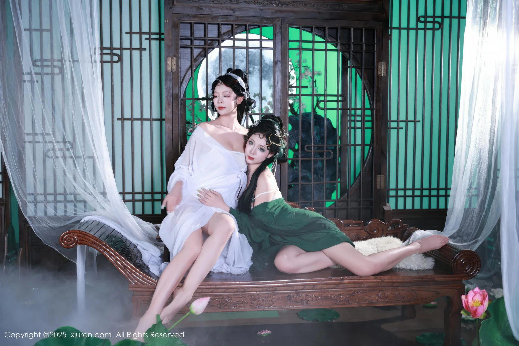 XiuRen 秀人 No.10561 玫瑰我爱你 首次合体古风场景《青蛇》主题拍摄模特合集 - 8