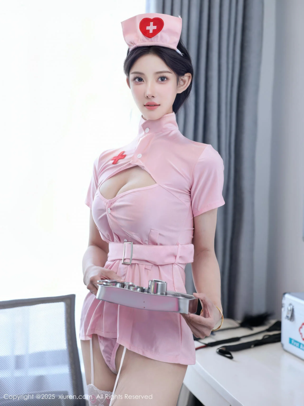 XiuRen 秀人 No.10563 糯梨子 白色婚纱白色丝袜 - 9